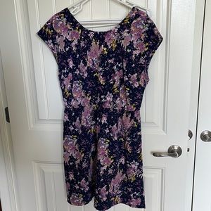 OLD NAVY floral dress with elastic waist size L
